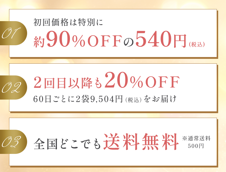 初回価格は約90％OFF